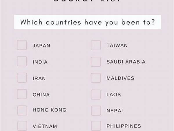 Asia Travel Bucket List