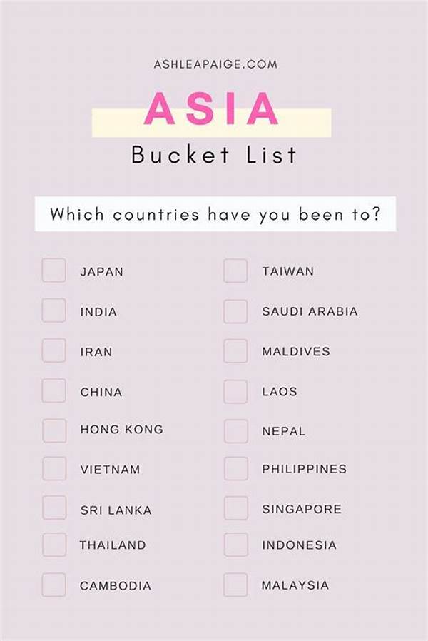 Asia Travel Bucket List